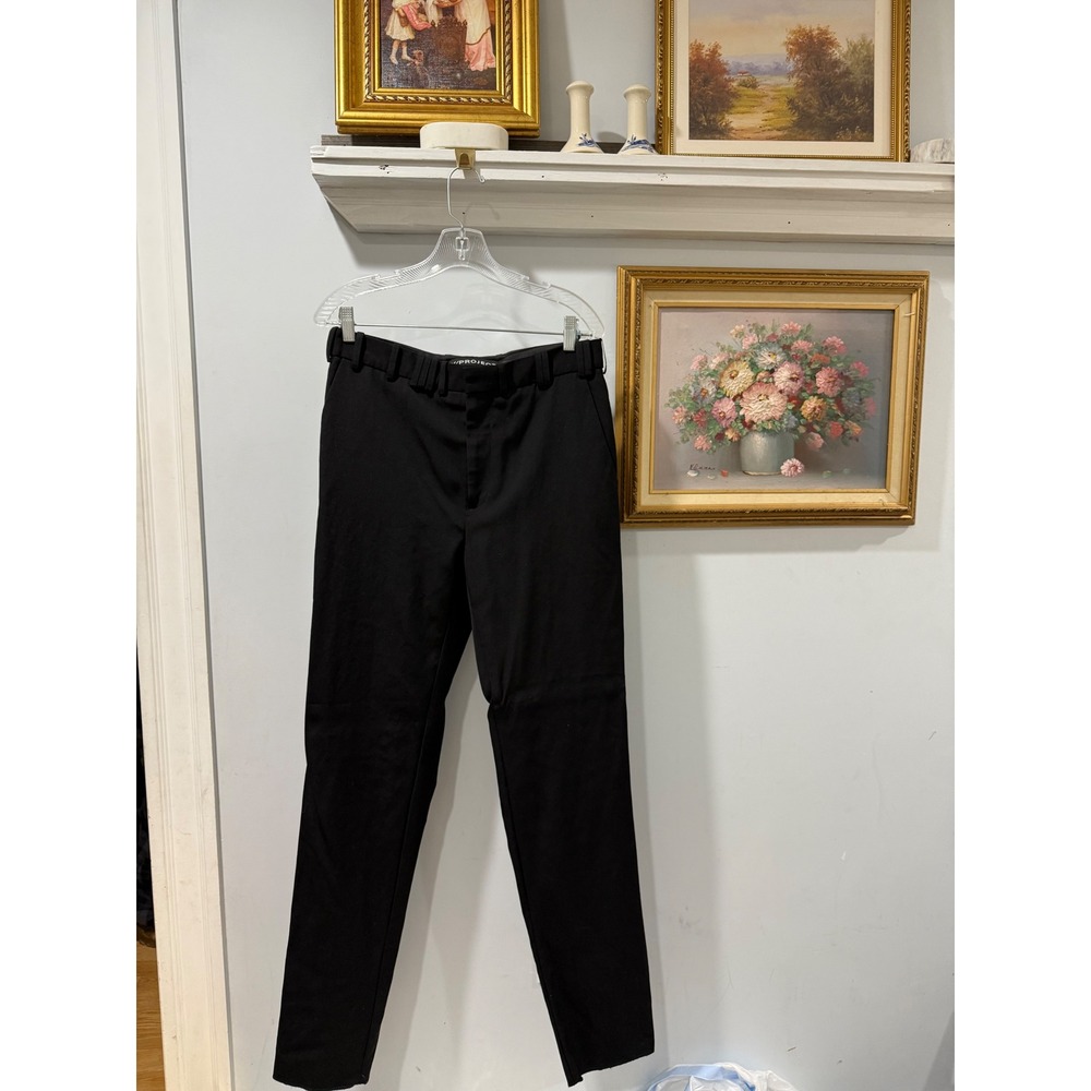 Y/Project Black Virgin Wool Multi Belt Loop Tailored Trousers Mens Size M - Picture 2 of 10